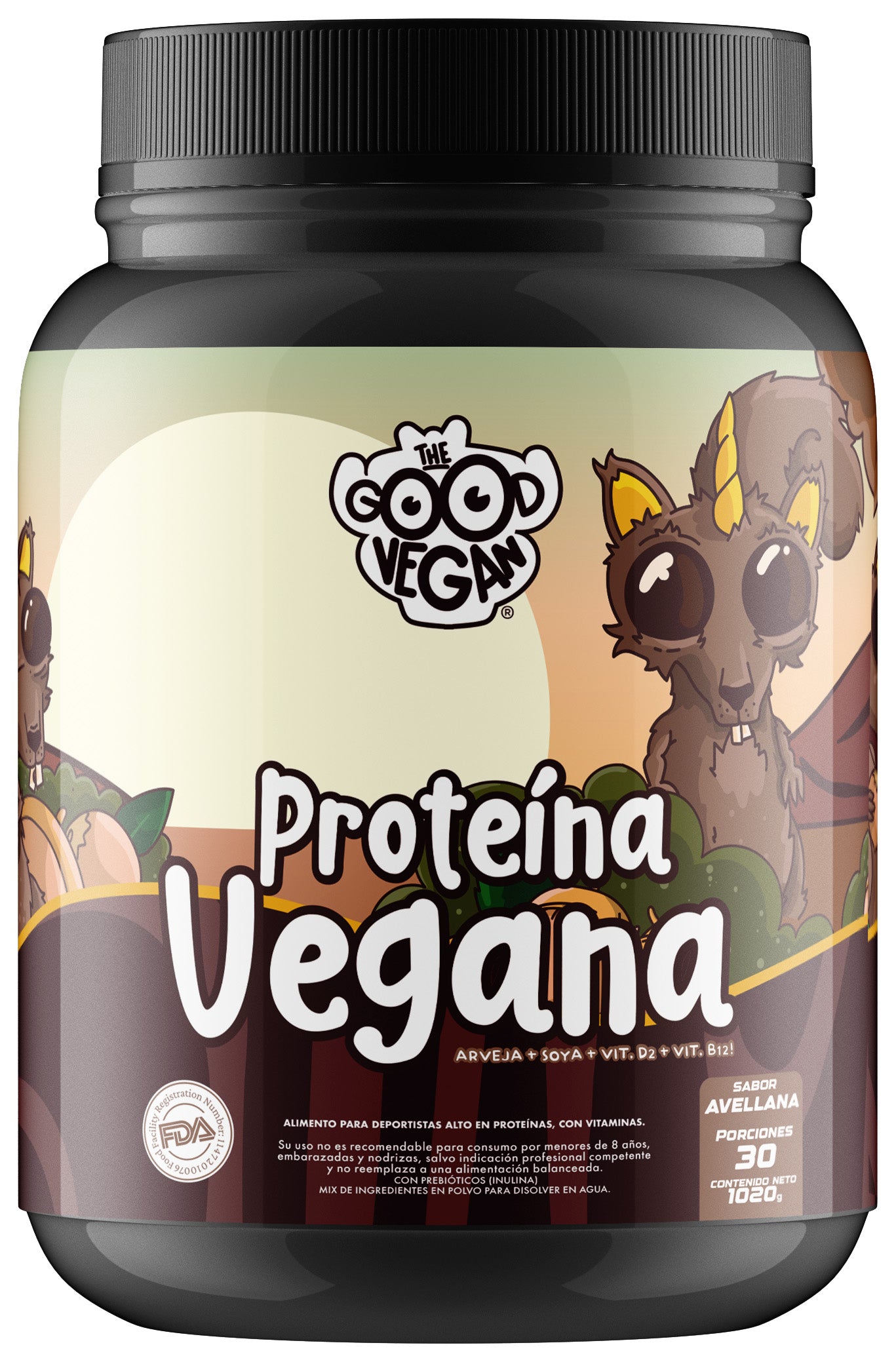 Proteína Vegana Vainilla 1020g