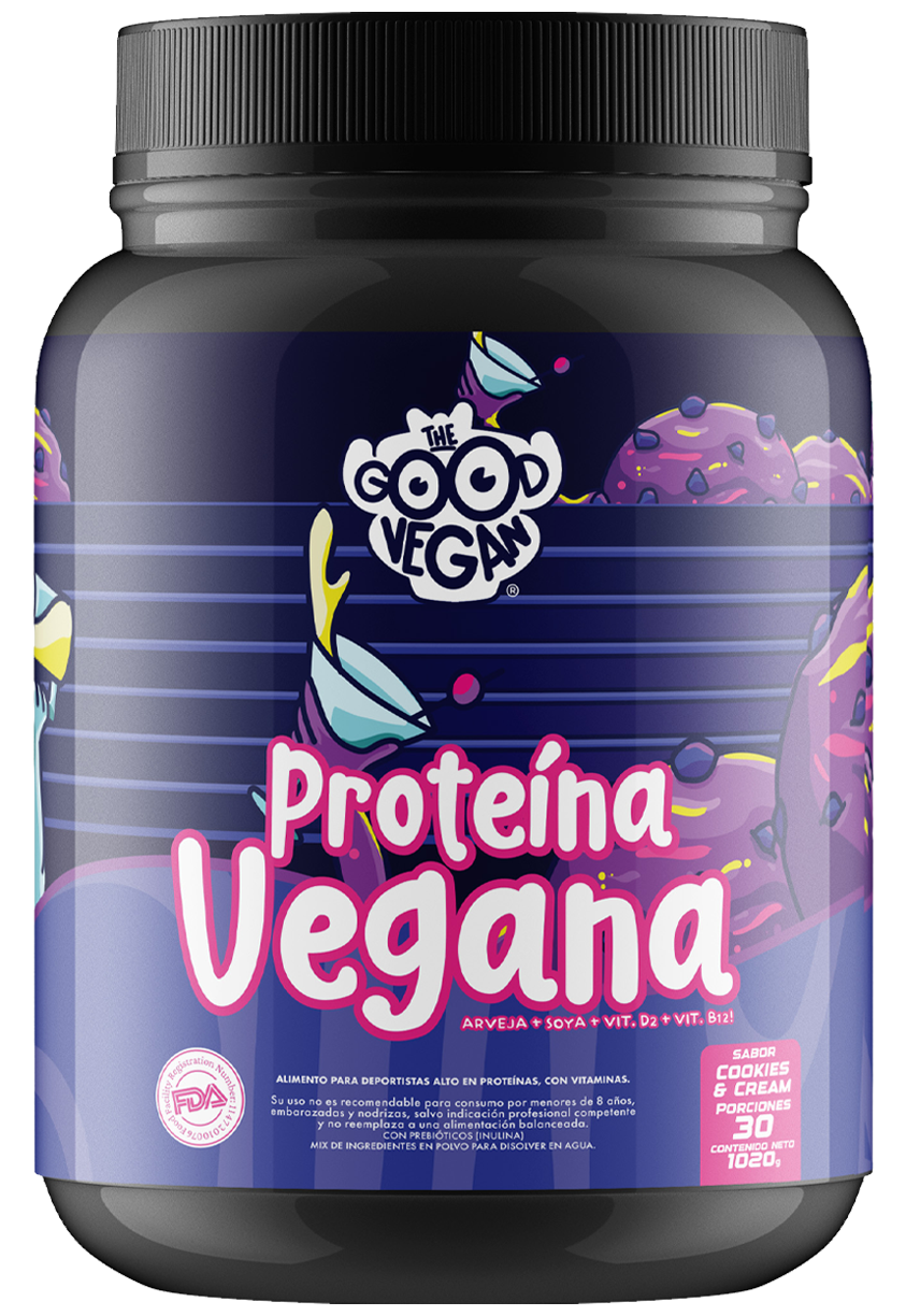 Proteína Vegana Cookies & Cream 1020g